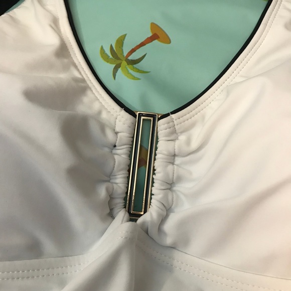 Jones New York Hampton One piece swimsuit NWT sz 8 - Picture 3 of 5